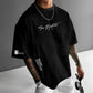 Herren Urban Style Loose Fit T-Shirt – Premium Baumwollmix, Lässiger Oversize-Schnitt & Grafikdruck