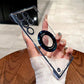 Ultradünne transparente Handyhülle mit magnetischem Ring für Samsung